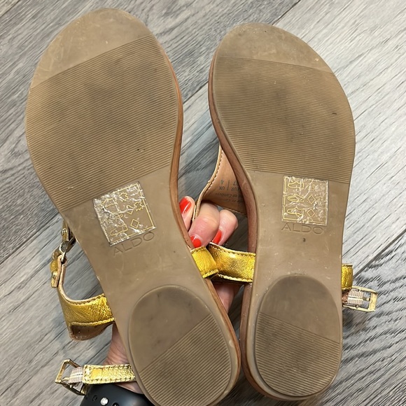 Aldo Gold Strappy Sandal - Picture 6 of 7